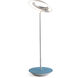 Royyo 17.4 inch 11.00 watt Silver with Azure Felt Desk Lamp Portable Light
